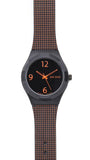 Jack Spade Black Grid Print Watch
