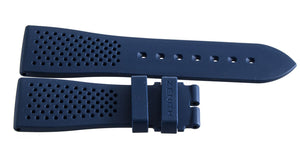 Zenith Chronomaster El Primero 22mm x 18mm Navy Blue Rubber Strap Watch Band