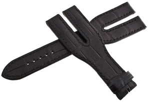 Roger Dubuis 28mm  Alligator Black Watch Band Strap