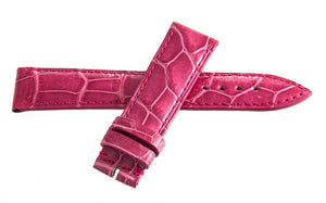 Gerald Genta 18mm x 16mm Shiny Pink Alligator Leather Watch Band