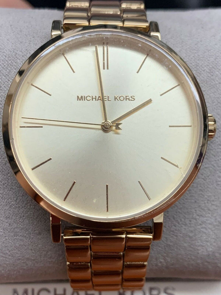 MICHAEL KORS STAINLESS STEEL CASE cheapest GOLD WATCH