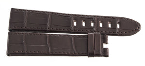 Montblanc Men's 22mm x 20mm Dark Brown Alligator Leather Watch Band Strap FSK