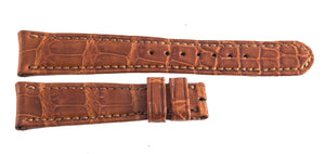 Genuine Roger Dubuis 17mm x 13mm Brown Aliigator Leather Watch Band Strap