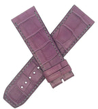 Manufacture Royale 25mm x 23mm Purple Alligator  Leather  Watch Band