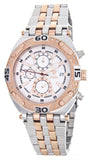 Aqua Master Men's White Dial Two Tone Rose Gold Chronograph Diamond Watch W#351