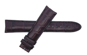 Montblanc 19mm x 17mm Brown Alligator Leather Watch Band Strap FVB