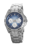 Fossil Unisex Blue Dial Stainless Steel Watch BQ9270