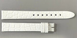 Montblanc Women's 12mm x 11mm White Alligator Leather Watch Band Strap