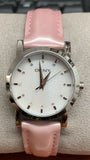 DKNY Leather Collection Silver Mother of pearl Dial Women's Watch NY4798