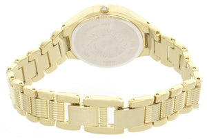 Anne Klein Women's Gold Tone Dial Gold Tone Metal Bracelet Watch AK/2066CHGB