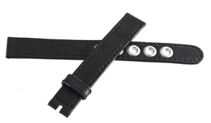 Dior Women's 14mm x 14mm Black Leather 5 Ring Watch Band Strap