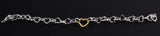Women's Sterling Silver Heart Link Bracelet