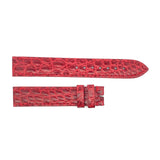 15mm Poiray Red Women's Alligator Leather Watch Band 105/70