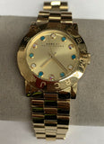 Marc Jacobs Gold Steel Bracelet & Case Women's Watch MBM3215