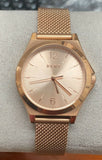 DKNY Parsons Rose Dial Gold-tone Ladies Watch NY2489