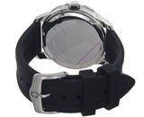 Wenger Men's 01.0851.108 White Dial Silver Case Black Rubber Band Watch