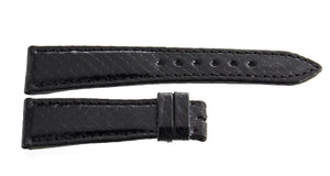 Zenith 20mm x 15mm Black Lizard Leather Watch Band 20-499
