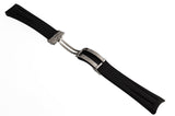 Raymond Weil Mens 22mm Black Rubber Watch Band Strap