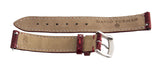 Genuine David Yurman 15mm Red Alligator Leather Silver Buckle Watch Band