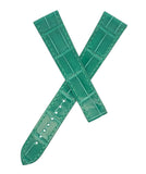 Chopard 20mm x 16mm Shiny Green Alligator Watch Band B0202-0009