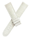 Montblanc 20mm x 17mm White Alligator Leather Women's Watch Band FTE