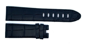 Montblanc Men's 22mm x 20mm Black Alligator Leather Watch Band Strap FSK