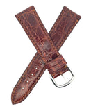 LOCMAN UNISEX 20MM BROWN LEATHER WATCH BAND STRAP
