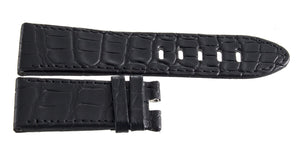 Montblanc Men's 22mm x 20mm Black Alligator Leather Watch Band Strap FTK