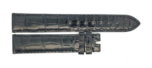 Chopard 17mm x 16mm Black Alligator Patent Leather Watch Band Strap B0200-0142