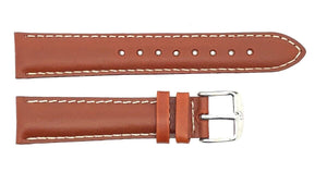 Alfred Hammel 18mm Brown Alligator Leather  Men's Watch Band