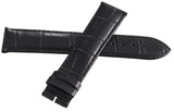 Louis Erard 20mm x 18mm Black Alligator Leather Watch Band Strap