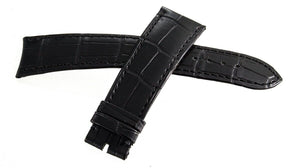 Bvlgari Men's 23mm x 18mm Black Leather Watch Band 100154497 (M)
