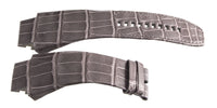 Authentic Richard Mille 31mm x 22mm Grey Alligator Watch Band Strap 60-01L