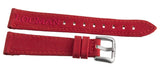 LOCMAN Men's 20MM x 16mm Red Fabric Silver Buckle Band