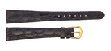Raymond Weil 15mm Dark Brown Leather Watch Band  Gold Tone Buckle