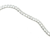 Sterling Silver Women's Cz Wrist Bracelet 8" long & 5mm Weight 13 gr.