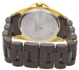 Anne Klein Women's Gold-Tone Swarovski Crystal Accented Watch 10/9178BNBN