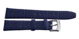 Baume & Mercier 18mm Navy Blue Calfskin Watch Band Strap