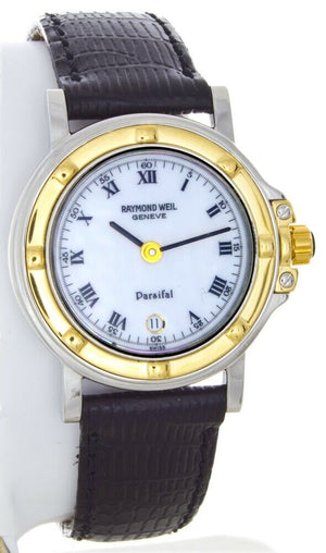 Raymond Weil 9989 Parsifal White Dial Leather Band Women's Watch