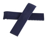 Longines 21mm x 19mm Navy Blue Rubber Watch Band Strap AEE1 L682 154 973