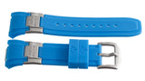 Aqua Master 28mm Baby Blue Rubber Watch Band Strap W/Silver Buckle