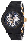 Renato Mens Black Dial Black Stainless Steel Bracelet Watch Ronda 5040F Beast