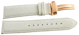 Genuine JoJo, JoJino 22mm Light  Green Leather Rose Gold tone Buckle Watch Band