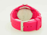 GUESS U0942L3 Pink Rubber Band With White Analog Dial 42mm Ladies Watch