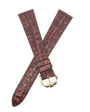 Raymond Weil Geneve 17mm Brown Genuine Calf Skin Women's Watch Band Strap