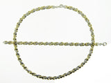 Two-tone Elegant Necklace & Bracelet Silver Set