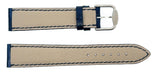 Revue Thommen 18mm Men's Navy Blue Alligator Leather Silver Buckle Watch Band