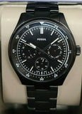 Fossil Belmar Multifunction Black One Size Stainless Steel Quartz Watch FS5576