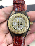 Aqua Master Women's Gold Dial Stainless Steel Diamond Bezel Watch W#13