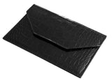 Barneys New York Black Leather Travel Photo Holder